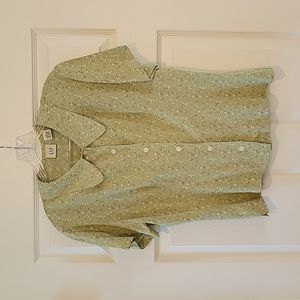 GAP Short Sleeve Vintage Button Up Collar Size Medium cottage core y2k